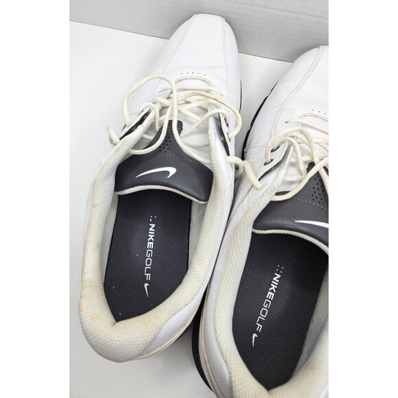 Nike Durasport III 3 Soft Spike Golf Shoes Men’s Size 13 White Black 628527-101 - Picture 7 of 10